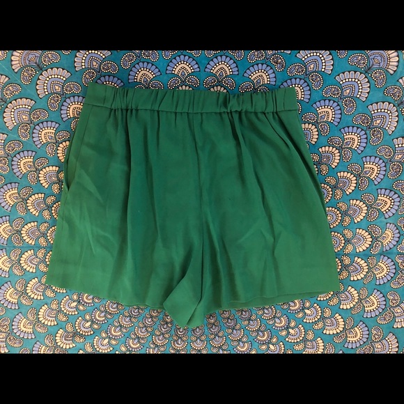 Babaton green dressy shorts. - Picture 2 of 6